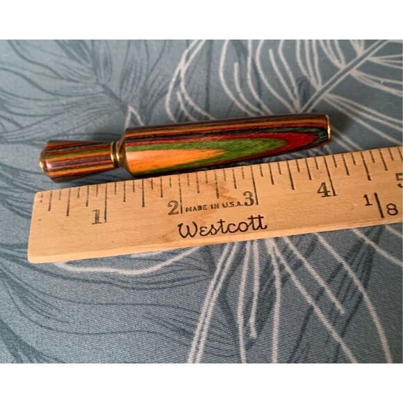 Vintage Handmade Turner Mastercraft Dymondwood Perfume Applicator - Picture 6 of 6